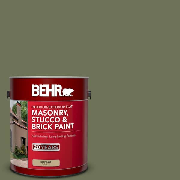 1 gal. #MQ6-53 Herb Cornucopia Flat Masonry, Stucco and Brick Interior/Exterior Paint