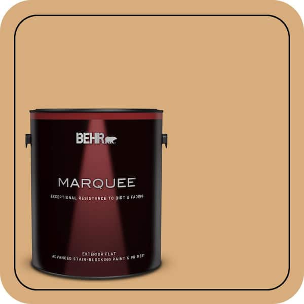 BEHR MARQUEE 1 gal. #PPU6-05 Cork Flat Exterior Paint & Primer