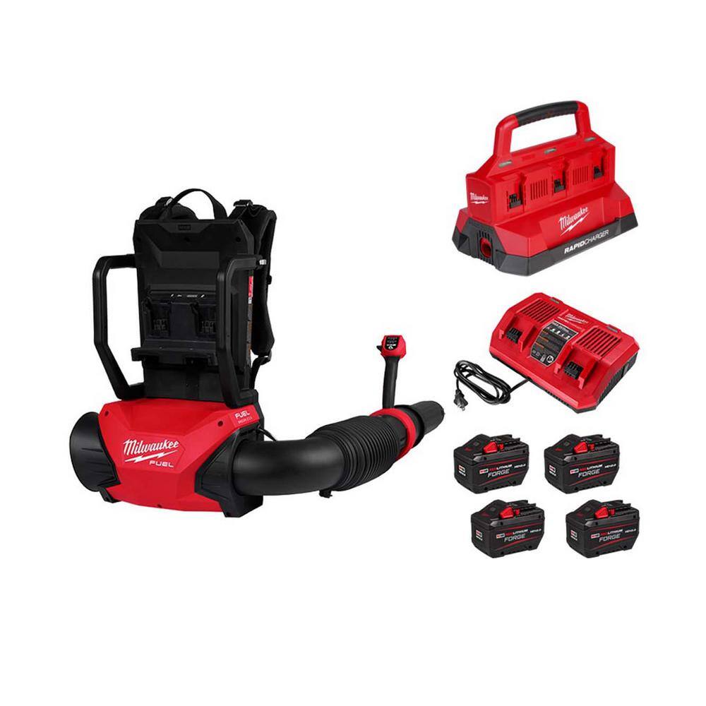 M18 FUEL 155 MPH 650 CFM 18V Brushless Cordless Battery Backpack Blower w/ (4) 12.0 Ah FORGE Batteries, PACKOUT Charger price history on PriceWatchPro