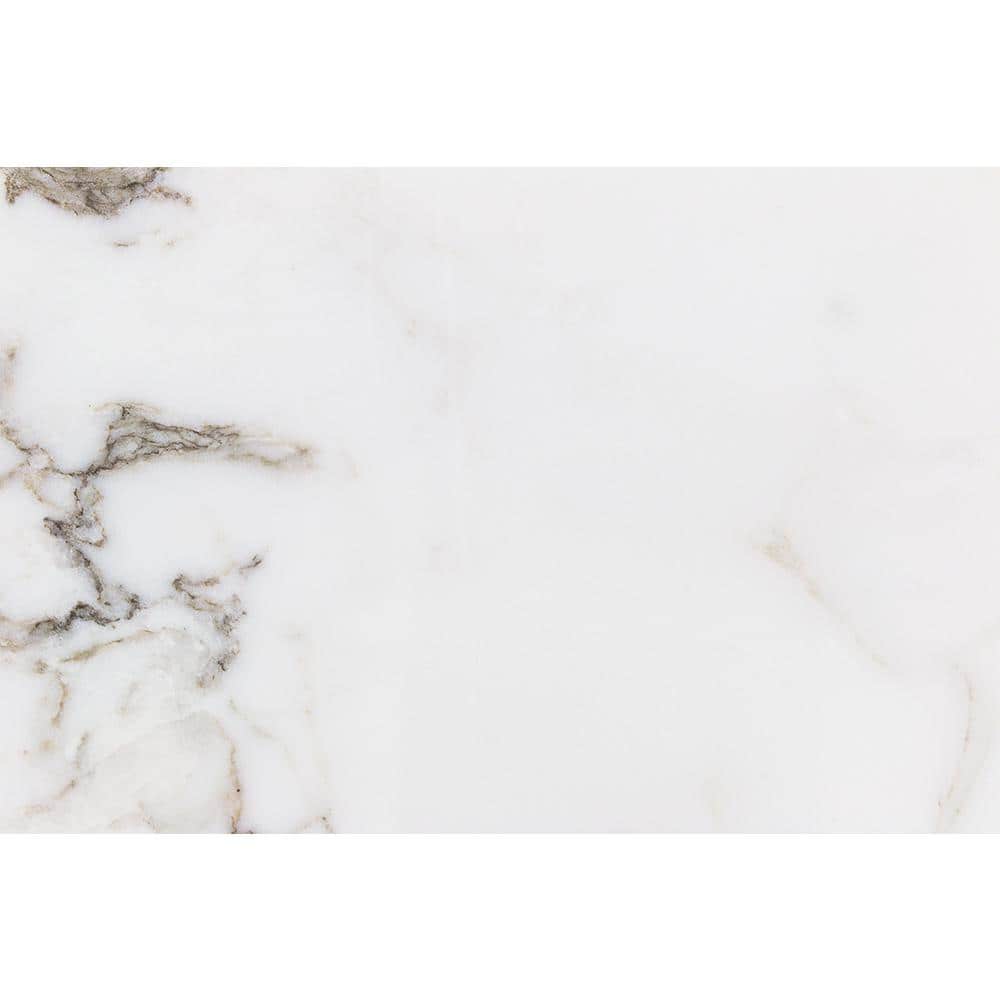 Calacatta 6" x 12" Glossy Marble Look Subway Tile