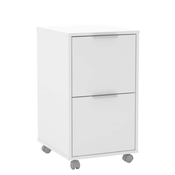 Dixie 2 Drawer Filing Cabinet White - Buylateral