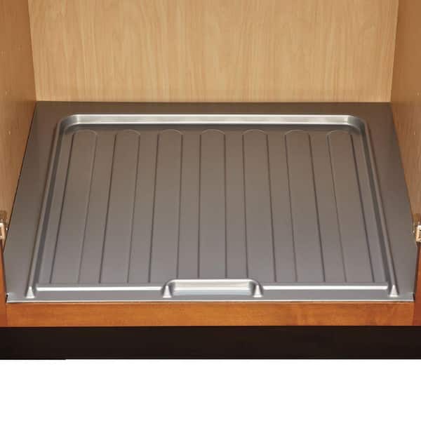 Xtreme Mats 40 in. x 22 in. Grey Kitchen Depth Under Sink Cabinet Mat Drip Tray Shelf Liner