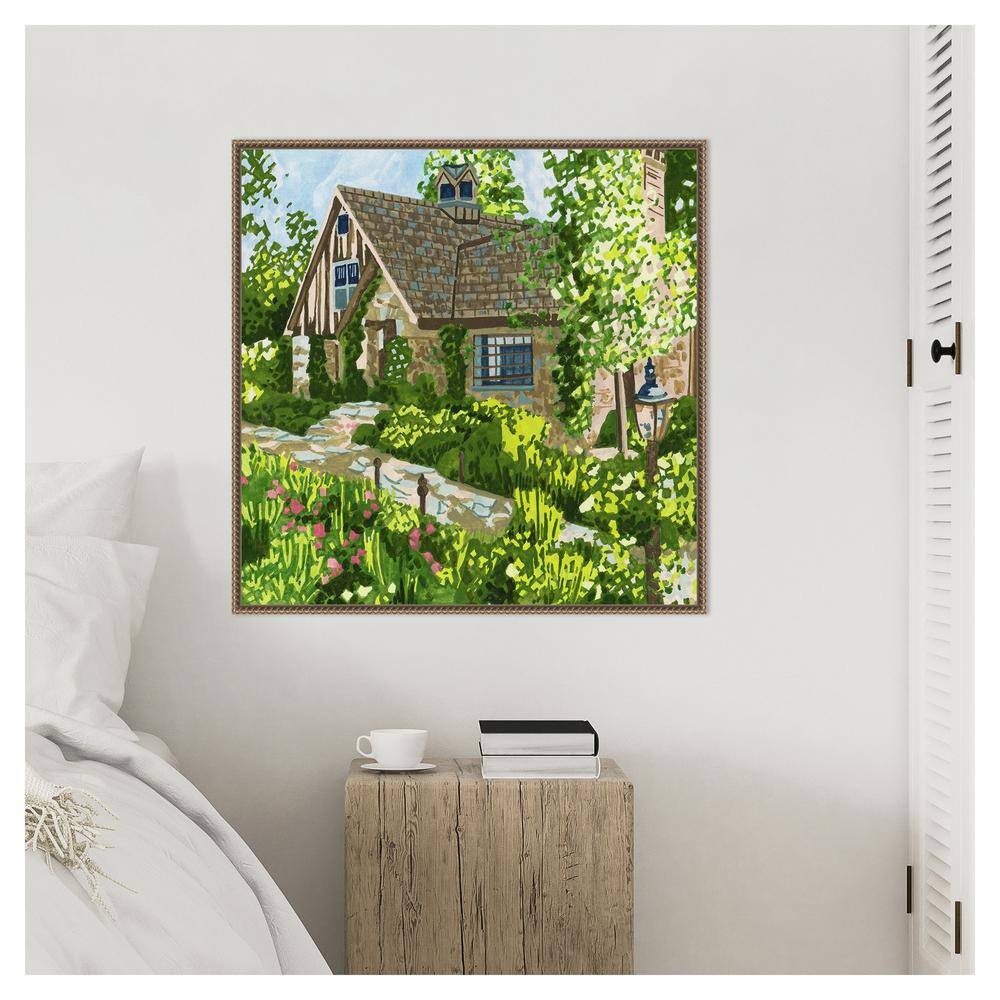 Melissa Wang 30" Sylvie Bronze Framed Canvas Print