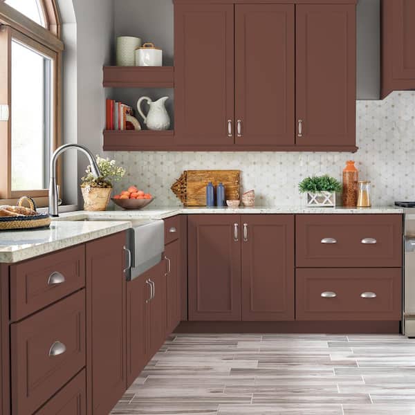 BEHR PREMIUM 1 gal. #S170-7 Dark Cherry Mocha Satin Enamel