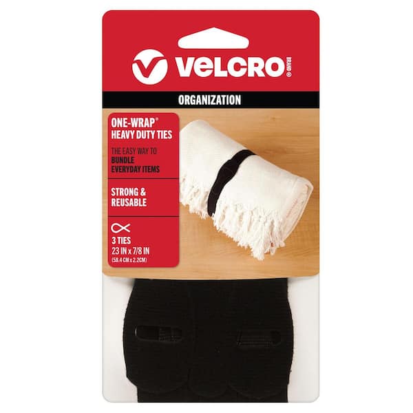 VELCRO 23 in. x 7/8 in. 1-Wrap Straps (3-Pack)