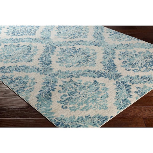Agnetha Teal 5 ft. x 7 ft. Area Rug