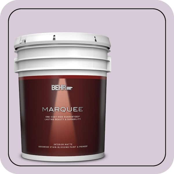 BEHR MARQUEE 5 gal. #670C-3 Purple Cream Matte Interior Paint & Primer