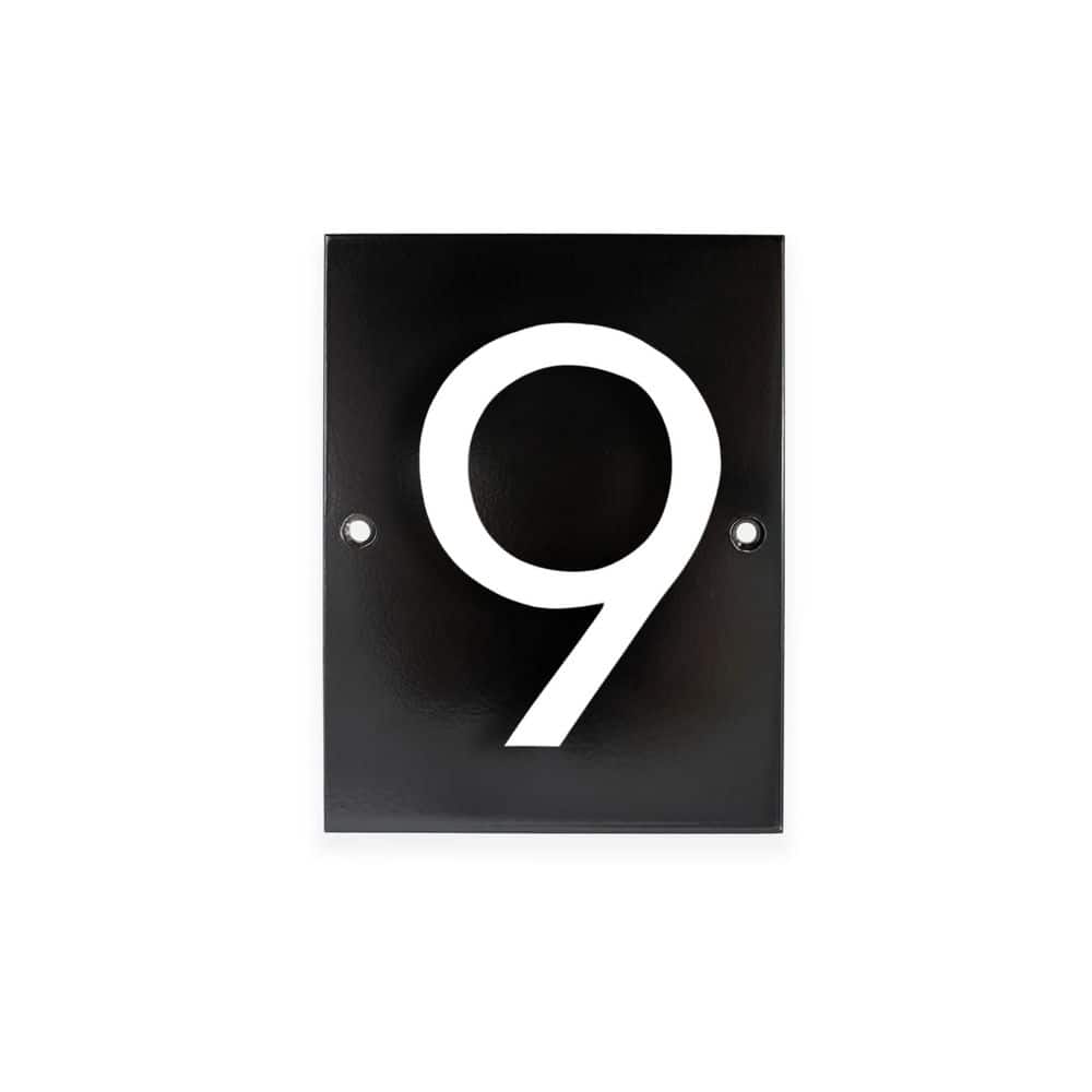 "Horizontal Floating Modern Address Plaque (4"" Numbers-1 Character)-Black/White" price history on PriceWatchPro