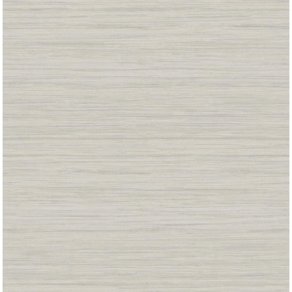 SCOTT LIVING Barnaby Light Grey Faux Grasscloth Wallpaper Sample