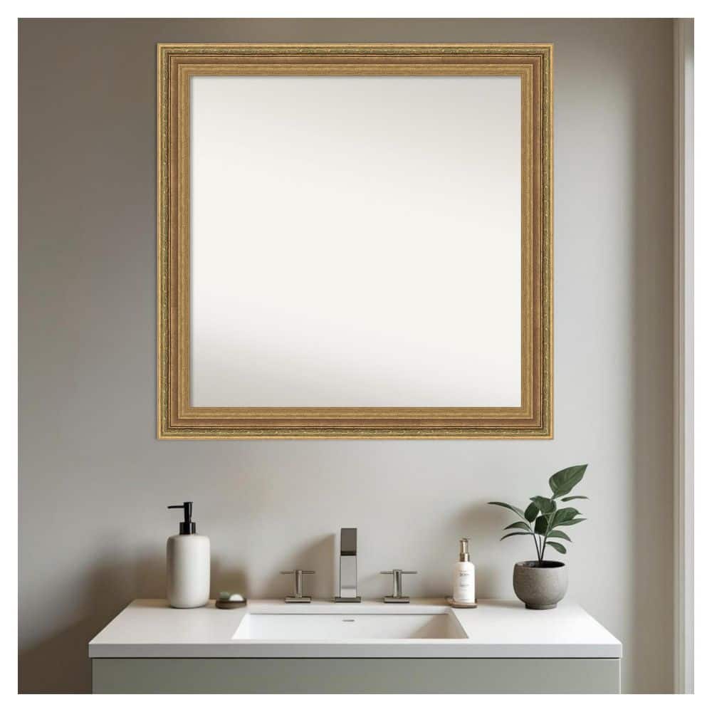 Elliot Gold 30.5 in. x 30.5 in. Non-Beveled Traditional Square Framed Bathroom Wall Mirror price history on PriceWatchPro