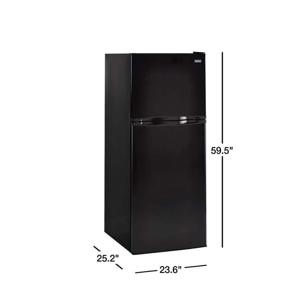24" Black Energy Star Top Freezer Refrigerator