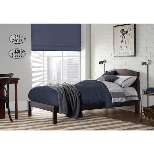 Braylon Twin Wood Bed in Espresso