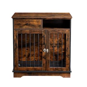 Miscool Cages for Dog Crate Furniture Dog Kennel Equipped Decorative Pet  Crate Dog House Side Tabel Small Size in Brown YCHD10DOG0688 - The Home  Depot