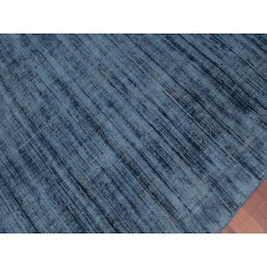 Affinity Londyn Blue Sapphire 5 ft. x 8 ft. Striped Viscose Area Rug