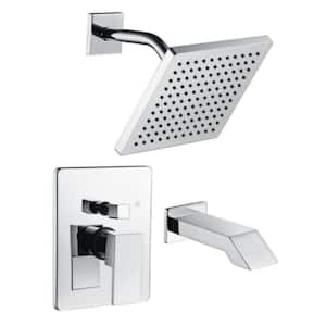 Icon Single-Handle 1-Spray Tub and Shower Faucet 1.8 GPM in. Polished Chrome (Valve Included)