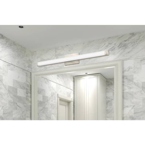 Lithonia Lighting 27-Watt 36 in. 1 Light Brushed Nickel LED Vanity Light Bar Switchable Light Color