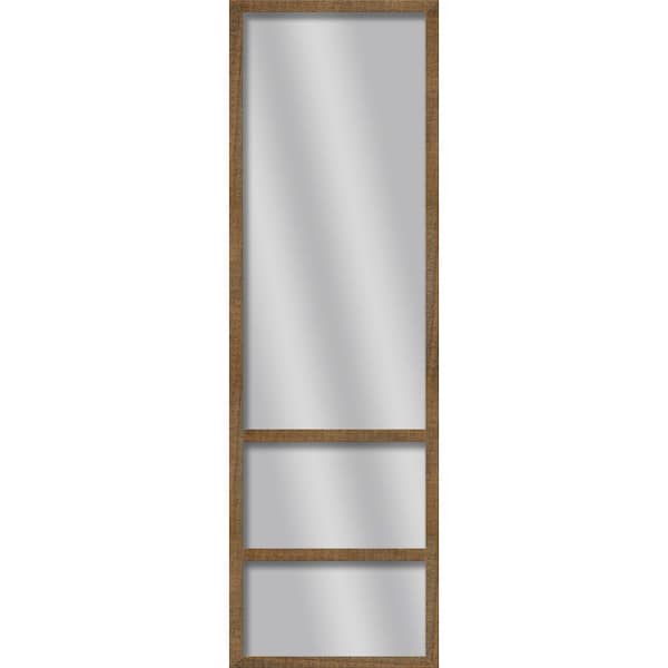 PTM Images Large Rectangle Gray Wash Art Deco Mirror (49.75 in. H x 13.73 in. W)