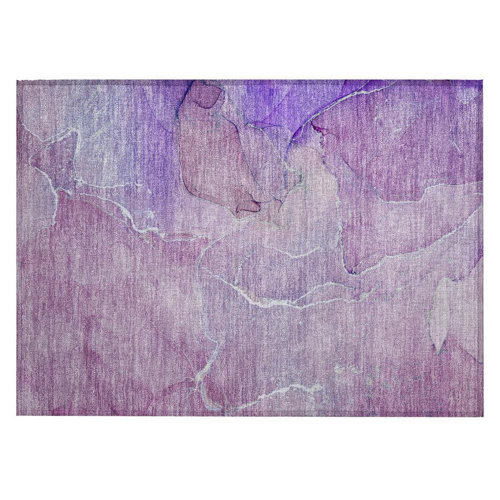 Purple 2 ft. x 3 ft. Abstract Indoor/Outdoor Area Rug price history on PriceWatchPro