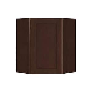 Franklin Stained Manganite Plywood Shaker Assembled Angle Corner Kitchen Cabinet Sft Cls L 20 in W x 12 in D x 30 in H