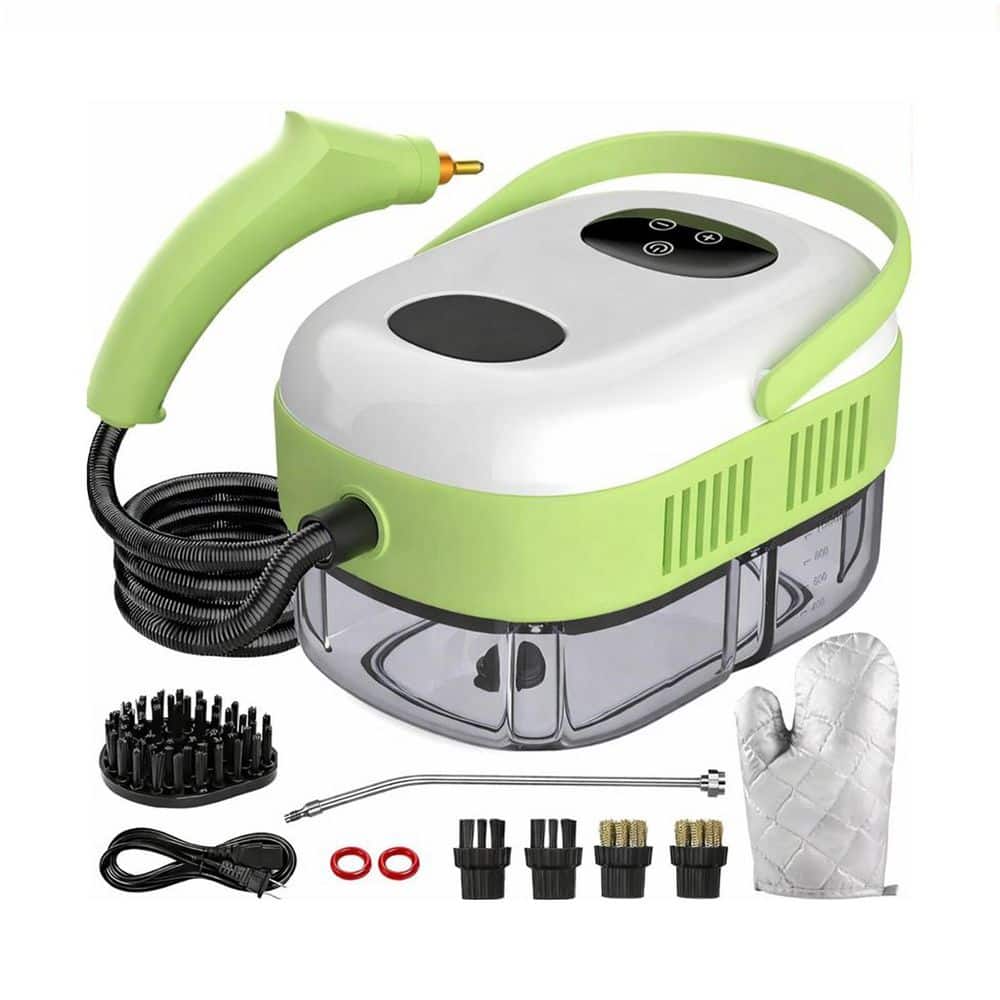 2500W Handheld Corded Steam Cleaner w 10s Fast Heating, 37oz Tank for Carpet Upholstery Tile Kitchen Bathroom in Green price history on PriceWatchPro