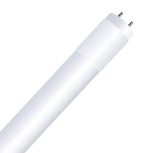 30-Watt Equivalent 3 ft. White Linear Tube T8/12 G13 Type A Plug and Play LED Light Bulb, Daylight Deluxe 6500K