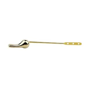 Front Mount Toilet Tank Lever in Polished Brass