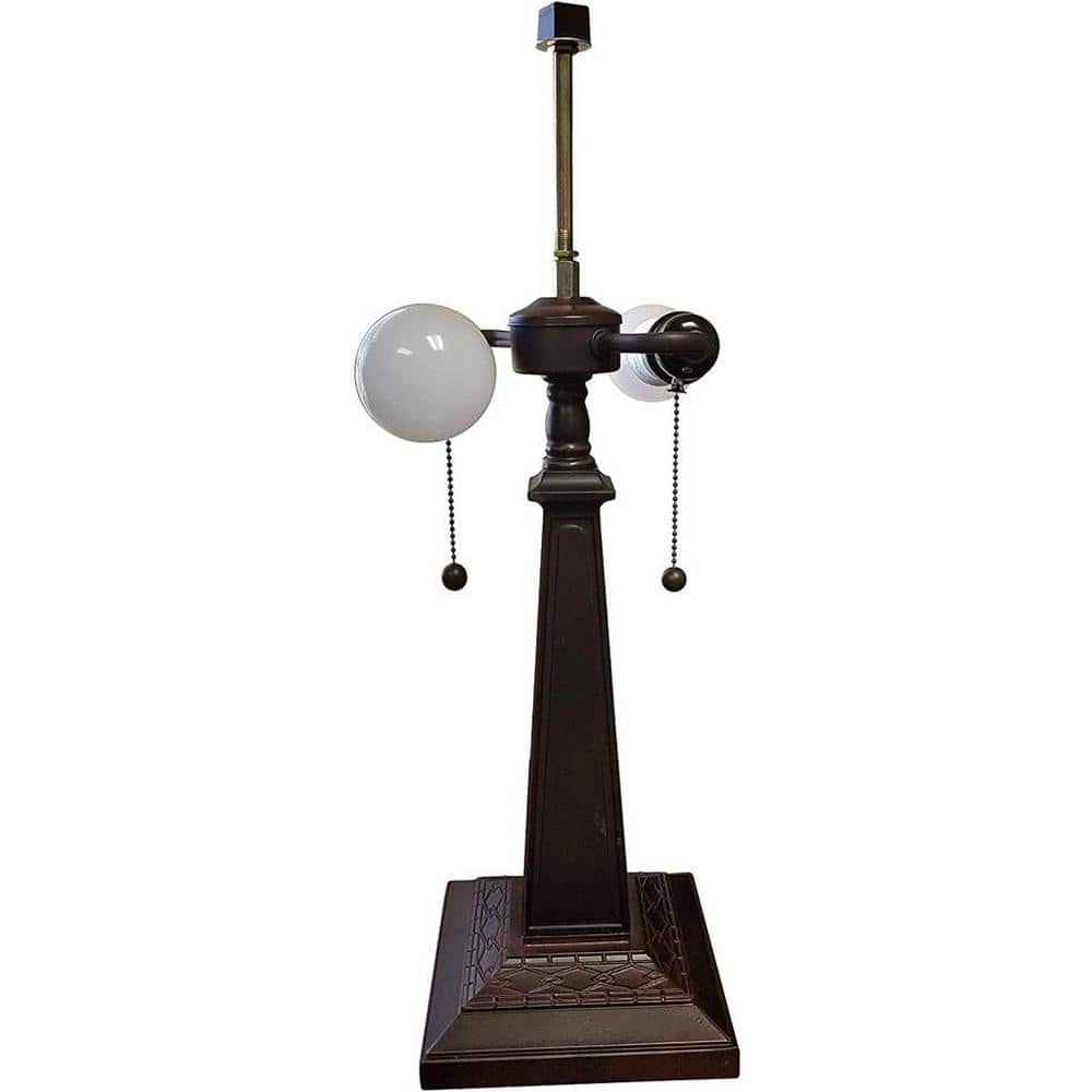 Multicolor Stained Glass Nightstand Lamp with Triangular Shade