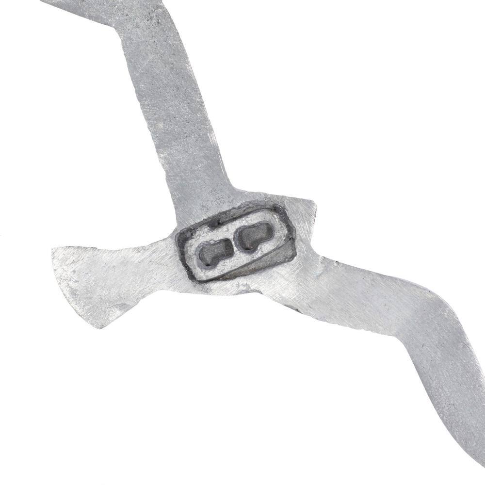 Set of 7 Silver Aluminum Bird Wall Sculptures