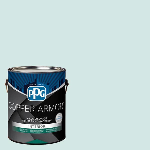 COPPER ARMOR 1 gal. PPG1234-2 Plateau Eggshell Antiviral and Antibacterial Interior Paint with Primer
