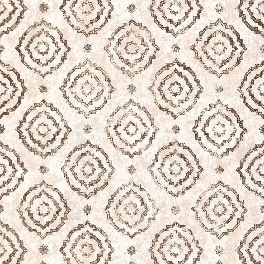 Uma Rose Gold Star Medallion Non Woven Paper Non-Pasted Textured Metallic Wallpaper price history on PriceWatchPro