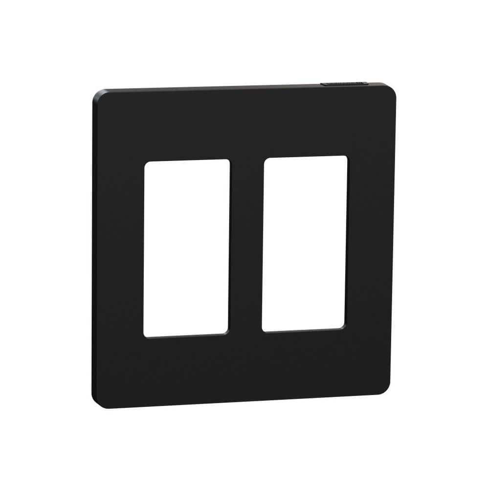 X Series 2-Gang Standard Size Screwless Rocker Light Switch Wall Plate Cover Plate Matte Black price history on PriceWatchPro