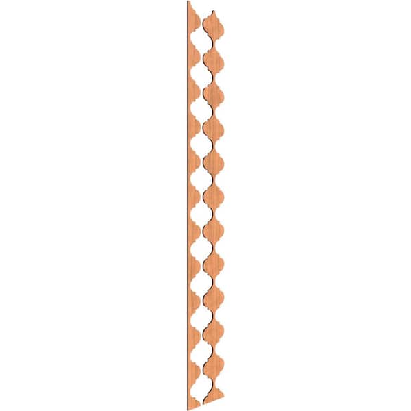 Ekena Millwork Marrakesh 94 in. H x 0.375 in. W Slatwall Panels in Cherry 12-Pack