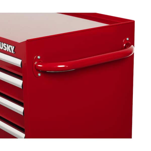Husky - Tool Storage 27 in. W x 18 in. D Standard Duty Red Rolling Tool Chest Combo