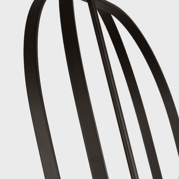 Generation Lighting - Loretto 9-Light Midnight Black Transitional Dimmable Lantern Chandelier