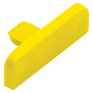 Trep-SE/-S Yellow 13/32 in. x 1-1/32 in. PVC End Cap