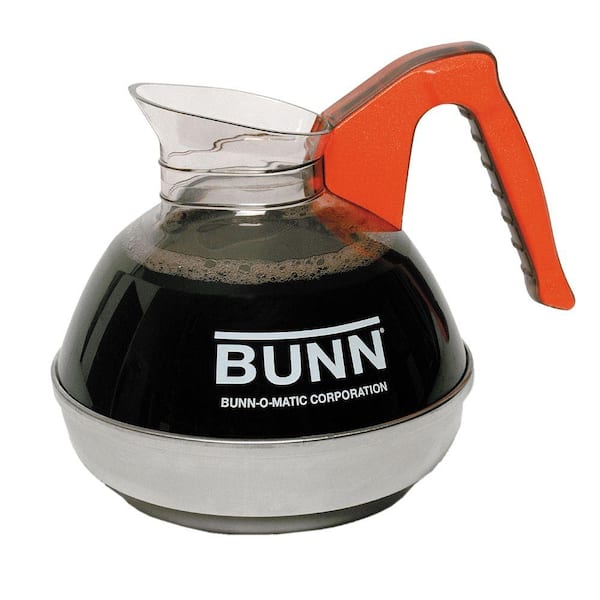 Bunn 12-Cup Easy Pour Commercial Decanter, Orange Handle