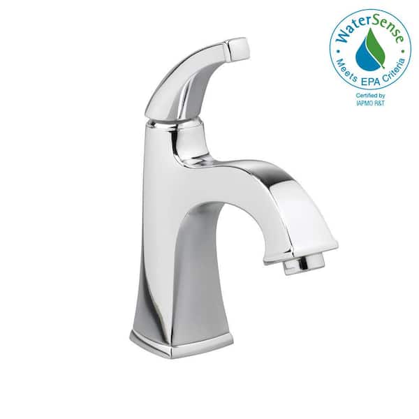 American Standard Town Square Monoblock Single Hole Single Handle Mid-Arc Bathroom Faucet in Polished Chrome