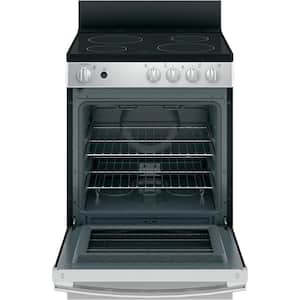 24 in. 4 Burner Element Free-Standing Electric Range in Stainless Steel
