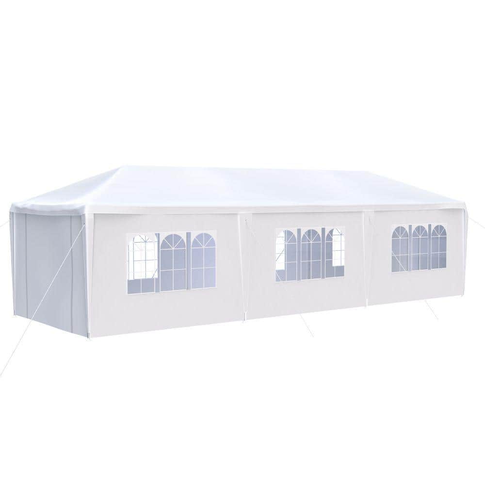 10 ft. x 30 ft. Wedding Party Canopy Tent Outdoor Gazebo with 8 Removable S