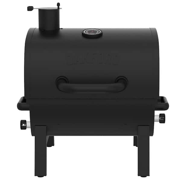 Oakford Outpost 18-Portable Charcoal Tabletop Grill in Black