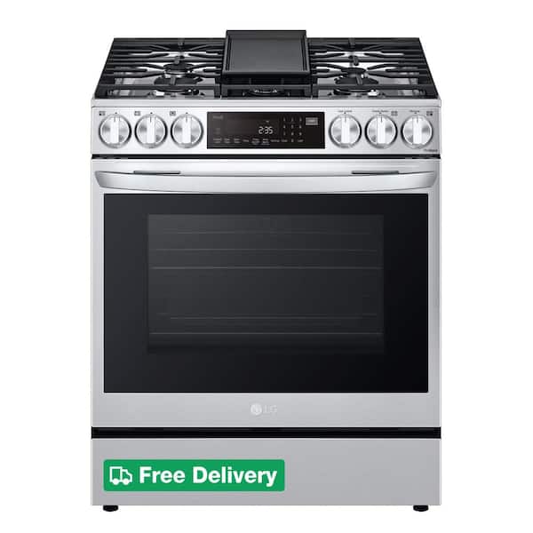 6.3 cu. ft. Slide-in Gas Range with EasyClean, Instaview and Air Fry in Printproof Stainless Steel