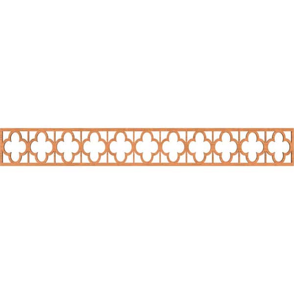Ekena Millwork Woodall Fretwork 0.25 in. D x 46.5 in. W x 6 in. L Cherry Wood Panel Moulding