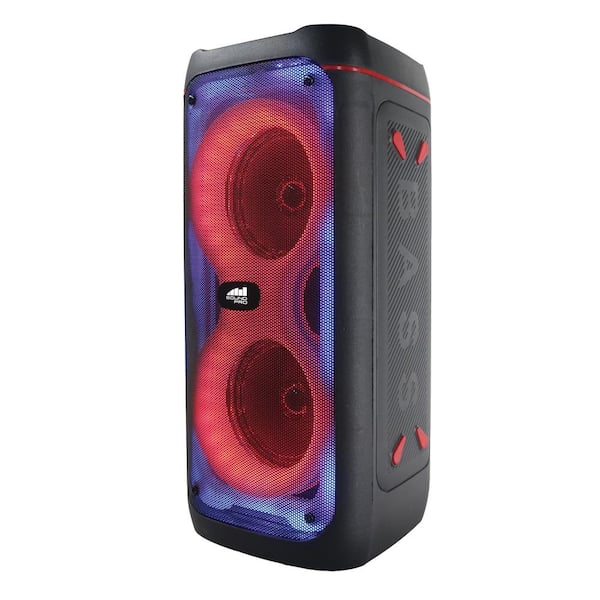 SOUNDPRO 4 in. Party Bluetooth Speakers with All New Multi-Color Blaze-8 Rhythm Lights