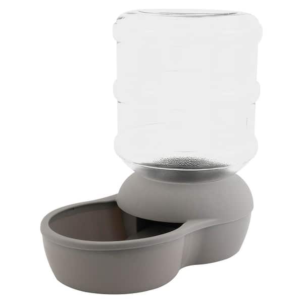 Aspen Pet 2.5 Gal. Le Bistro Bleached Linen Gravity Dog or Cat Waterer