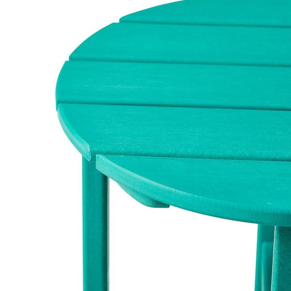 WESTIN OUTDOOR Mason 18 in. Turquoise Poly Plastic Fade