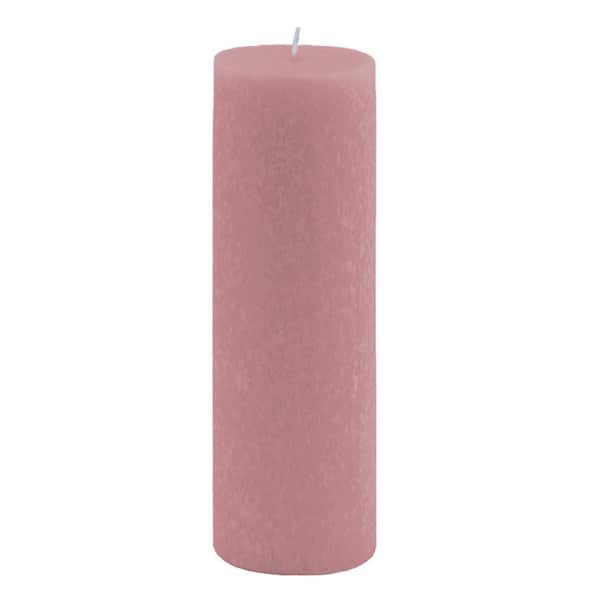 ROOT CANDLES 3 in. x 9 in. Timberline Dusty Rose Unscented Pillar Candle