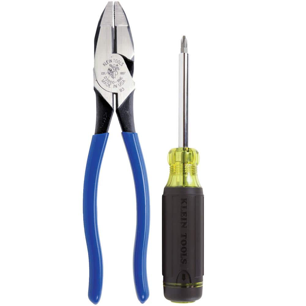 2-Piece Pliers and 15-in-1 Multi Bit Screwdriver Set