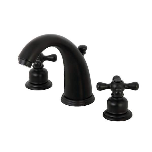Kingston Brass Victorian 8 in. Widespread 2-Handle Bathroom Faucet in Matte Black