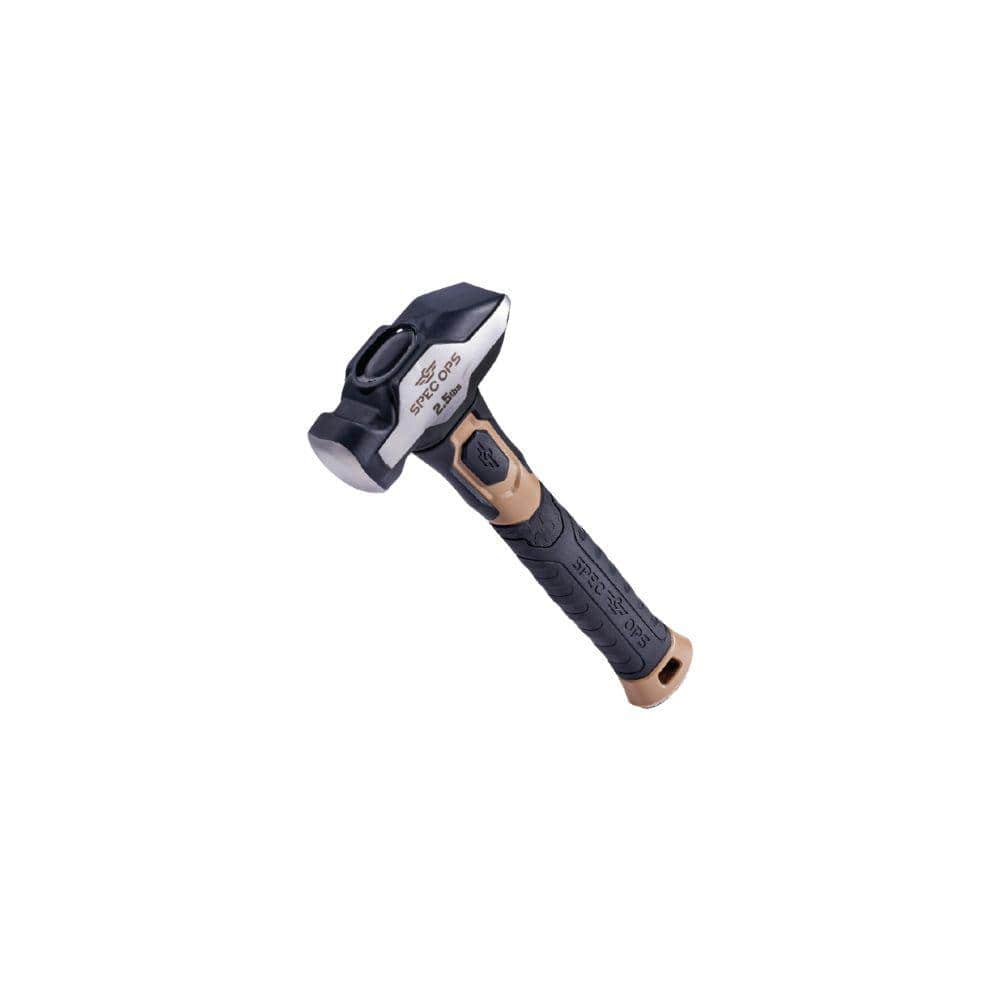 SPEC OPS Blacksmith Hammer, 2-1/2 lbs. Sledge Hammer with Bi-Material Shock Absorbing and Vibration Dampening Handle