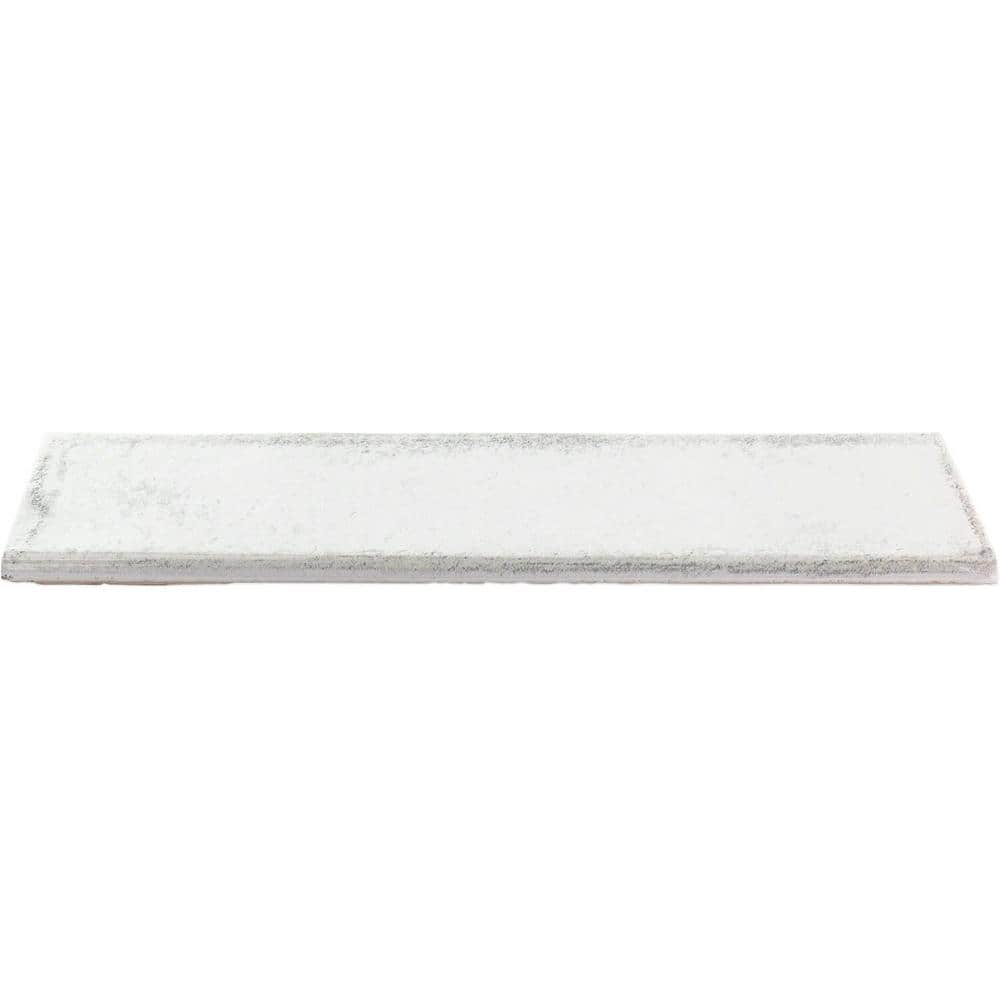 Moze White 3x12 Ceramic Bullnose Tile Trim